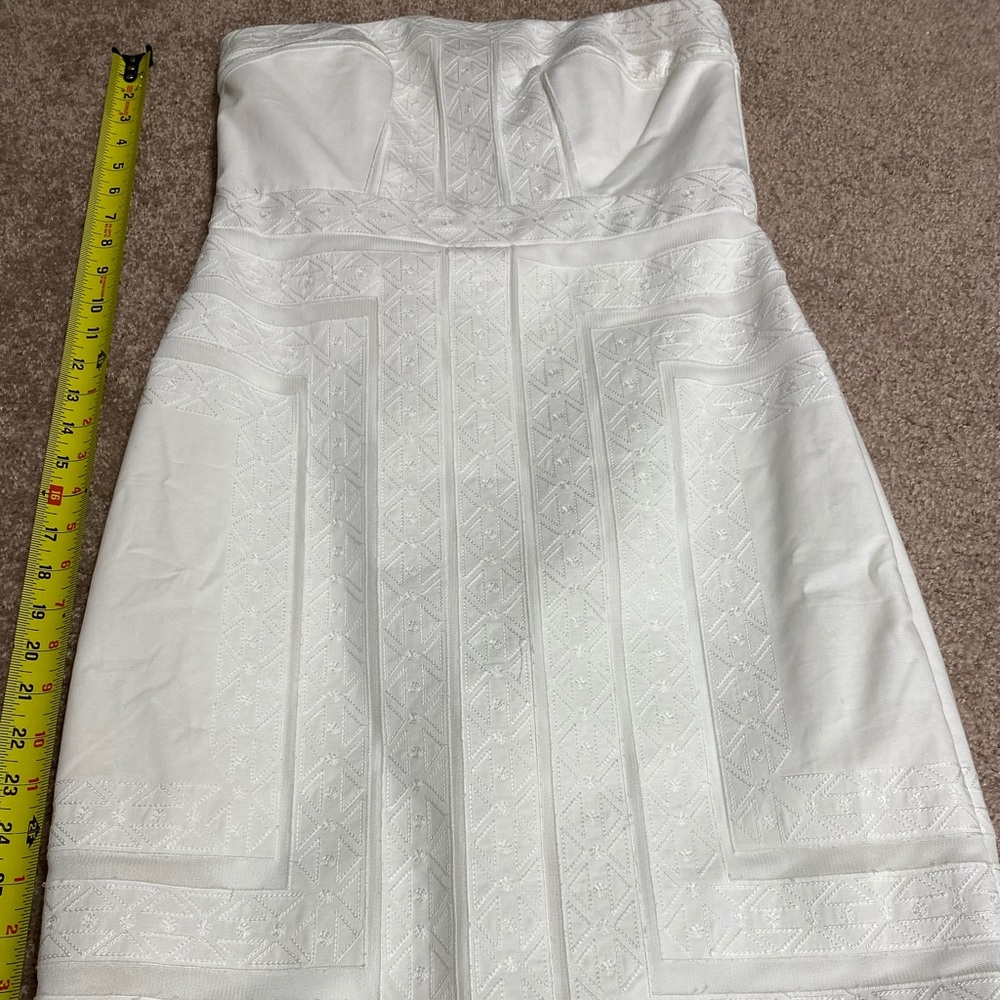 White House & Black Market White Strapless Dress